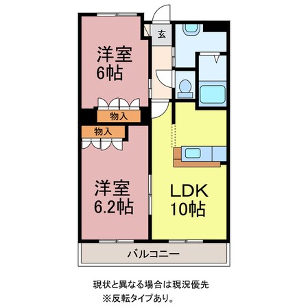 フィールドピアＥの物件間取画像